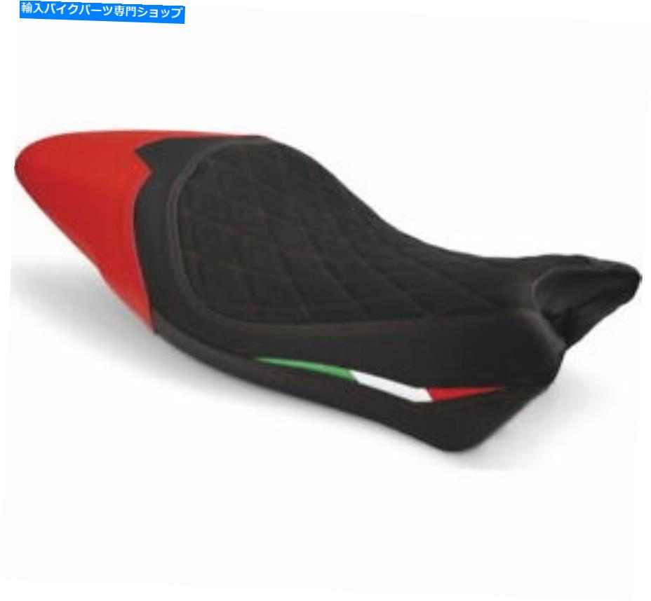シート ドゥカティブラック/レッドダイヤモンドライダー用ルイモトシートカバー1462101 Luimoto Seat Covers for Ducati Black/Red Diamond Rider 1462101