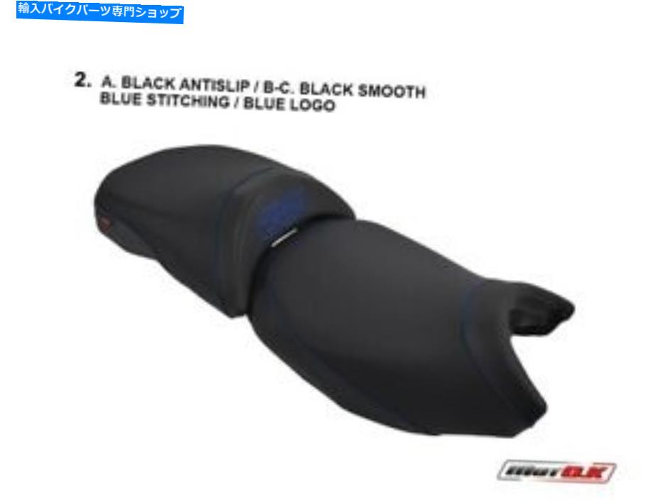 シート BMW R1200 GS LC（コンフォートシートO.e.e.m.）Motok Seat Cover Blue Logo＆Stitching BMW R1200 GS LC (comfort seat O.E.M.) Motok Seat Cover Blue Logo & Stitching