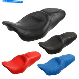 シート 運転＆旅客席フィットハーレーツーリングロードキングストリートグライド09-20 Driver & Passenger Seat Fit For Harley Touring Road King Street Glide 09-20