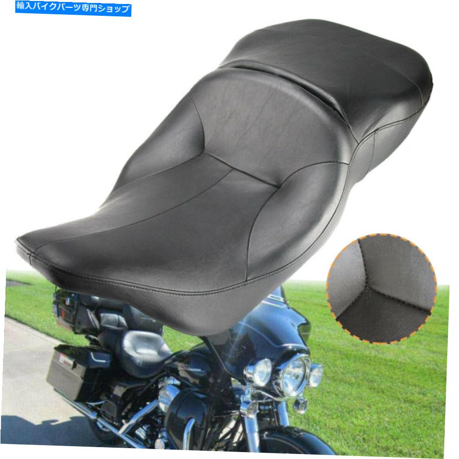 シート 2つの2つのライダーのためのハーレーのための2つのアップ旅客席1997-2007 2 Two-up Rider Passenger Seat For Harley Touring Electra Glide FLHT 1997-2007