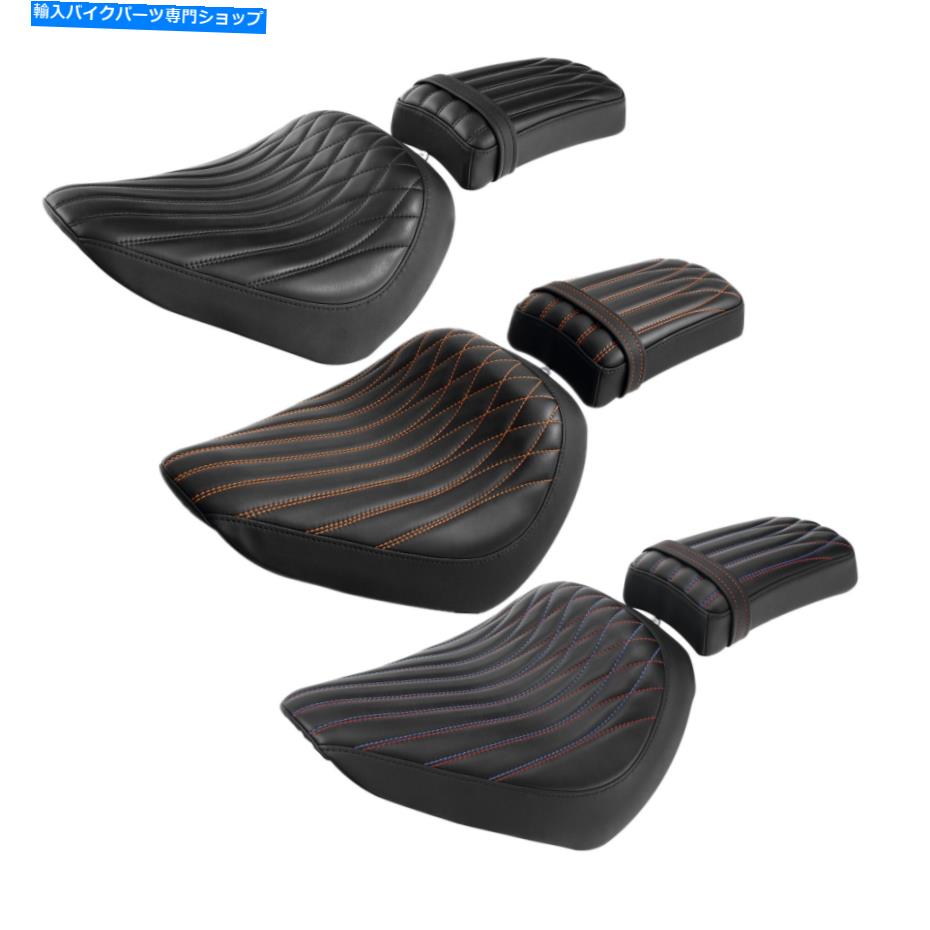 シート ハーレーストリートボブソフトスタンダード2018-2021 20のドライバー＆旅客シートフィット Driver & Passenger Seat Fit For Harley Street Bob Softail Standard 2018-2021 20