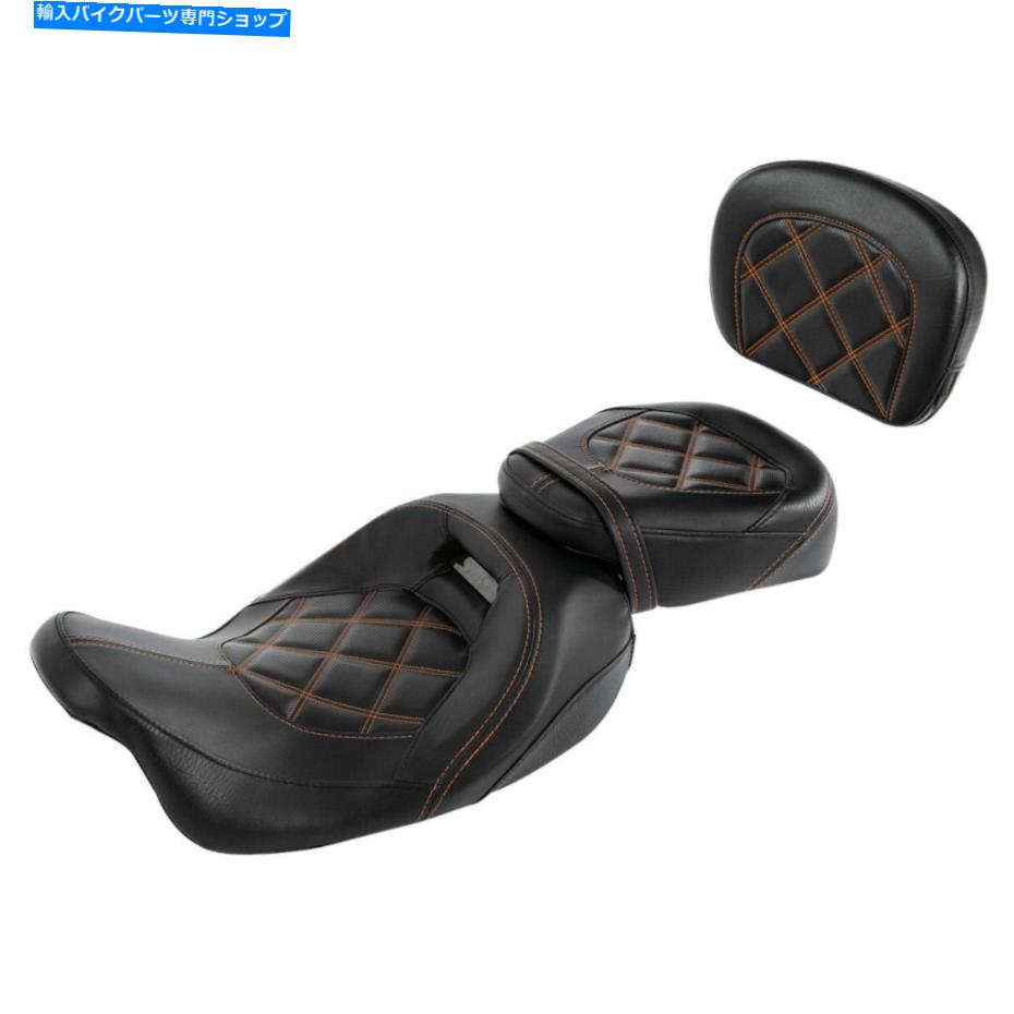 シート ドライバー＆旅客席の背もたれフィットハーレーツーリングロードキング2009-2021 Driver & Passenger Seat Backrest Fit For Harley Touring Road King 2009-2021
