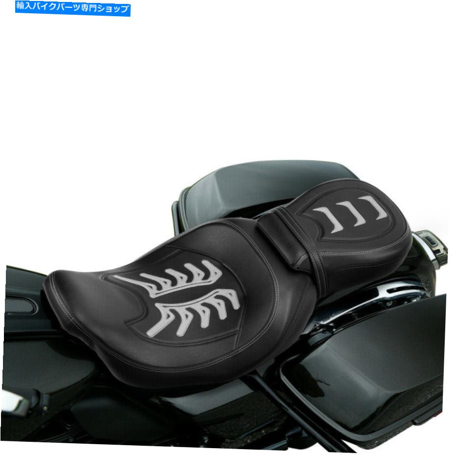 シート 運転手＆旅客シートフィットハーレーツーリングロードグライドストリートグライド2009-2021 Driver & Passenger Seat Fit For Harley Touring Road Glide Street Glide 2009-2021