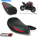 シート スズキGSXS 1000シートカバー2015-2019 2020ルイモトフロントリアブラックレッドカーボン Suzuki GSXS 1000 Seat ...