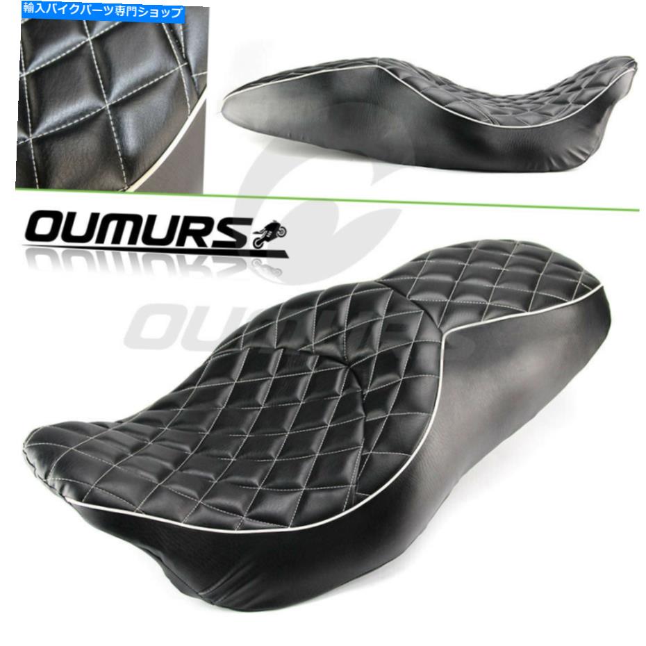 シート ハーレーストリートエレクトラグライド2008-2015用ライダー＆ドライバーの乗客の2つのアップシート Rider & Driver Passenger Two Up Seat For Harley Street Electra Glide 2008-2015