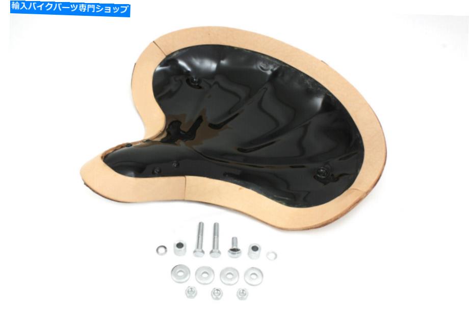 シート ナチュラルレザーアーリーナックルヘッドソロシートパンフィットハーレーダビッドソン Natural Leather Early Knucklehead Solo Seat Pan fits Harley-Davidson