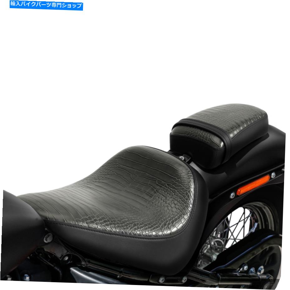 シート ハーレーストリートボブソフトスタンダード2018-2021のためのドライバー+旅客席フィット Driver + Passenger Seat Fit For Harley Street Bob Softail Standard 2018-2021
