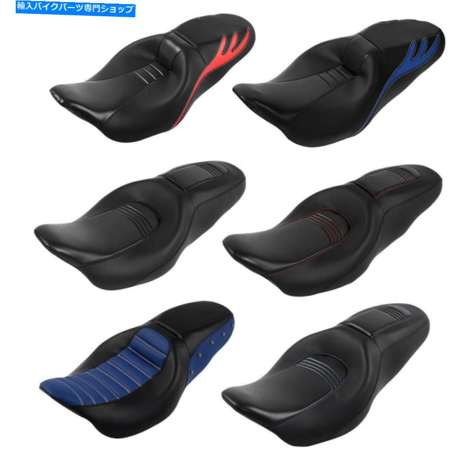 シート ハーレーツーリングElectra Glide 2009-2020のためのワンピース運転席座席フィット One Piece Driver Passenger Seat Fit For Harley Touring Electra Glide 2009-2020