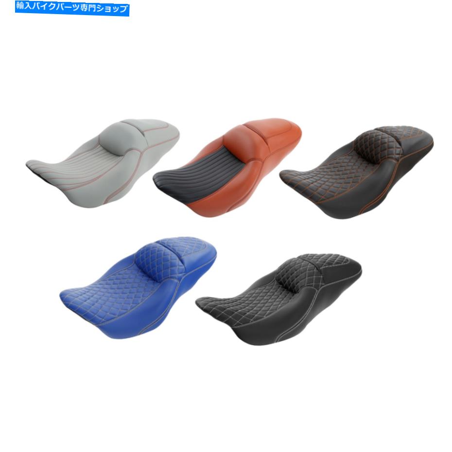 シート 運転席旅客座席フィットハーレーツーリングロードグライドロードキング2009-2021 19 Driver Passenger Seat Fit For Harley Touring Road Glide Road King 2009-2021 19