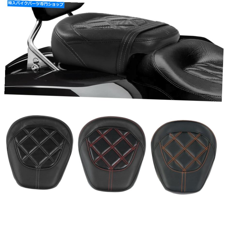 シート Harley Cvo Limited Flhtkse 2009-2021 2018のためのPUレザーリア旅客シートフィット PU Leather Rear passenger Seat Fit For Harley CVO Limited FLHTKSE 2009-2021 2018