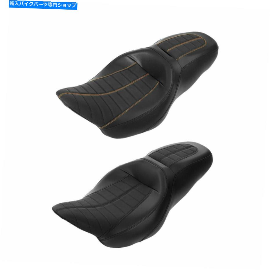シート ハーレーツーリングロードグライド09-21のライダードライバー旅客ピリオンシートフィット Rider Driver Passenger Pillion Seat Fit For Harley Touring Road Glide 09-21