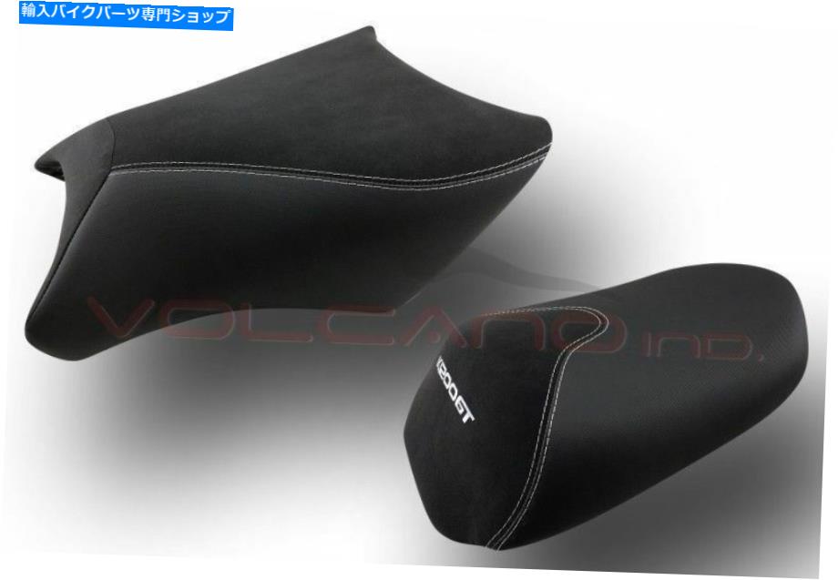 シート BMW K 1200GT 2006-2008火山デザインシートカバーアンチスリップブラックレースMotoGP BMW K 1200GT 2006-2008 Volcano design Seat cover Anti Slip Black race motogp