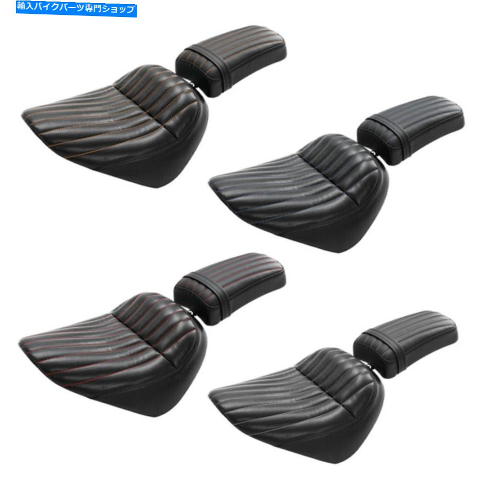 シート ハーレーソフトストリートボブ18-21 20のライダードライバー旅客ピリオンシートフィット Rider Driver Passenger Pillion Seat Fit For Harley Softail Street Bob 18-21 20