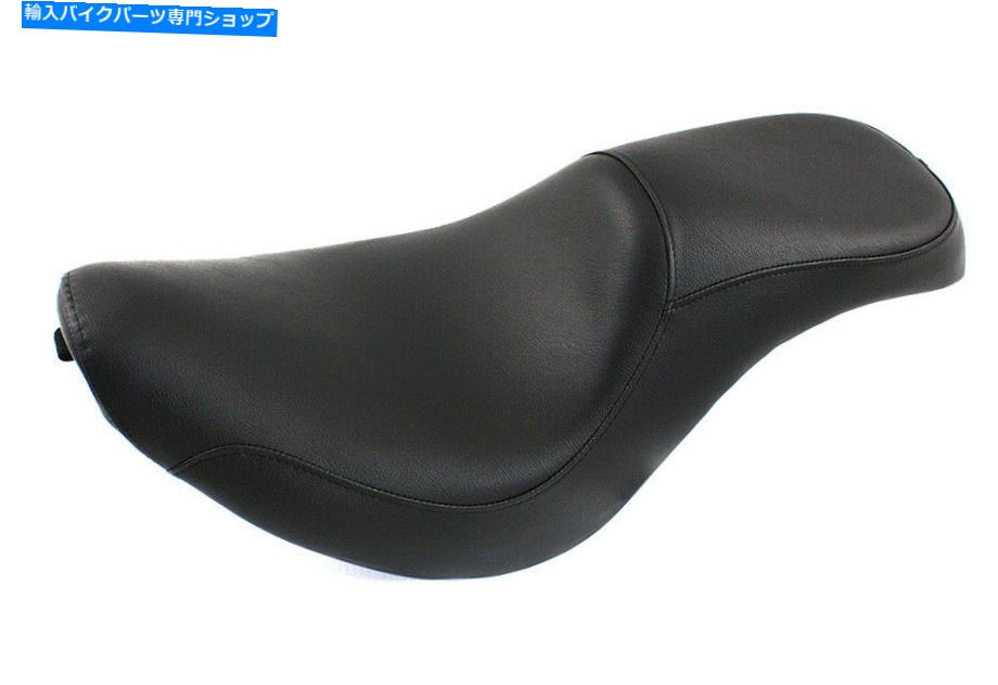 シート スムージーサドルシートブラックNaugahydeはハーレー - ダビッドソンにフィットします Smoothie Saddle Seat Black Naugahyde fits Harley-Davidson