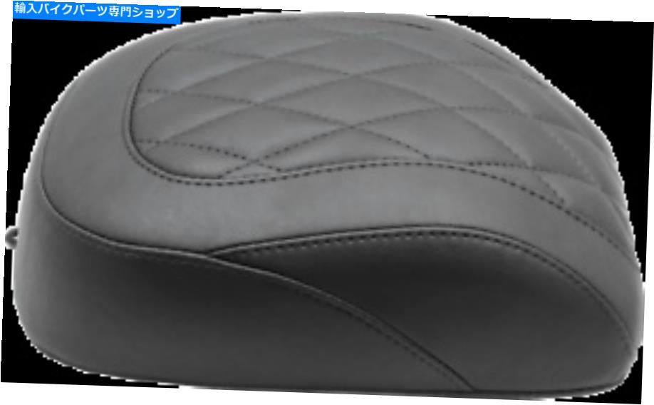シート マスタングブラックダイヤモンドリア - ピリオンパッドワイドトリプルソロシート83063 Mustang Black Diamond Rear - Pillion Pad Wide Tripper Solo Seat 83063