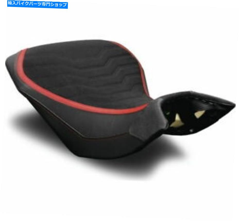 シート Luimoto Black / Red Team Italiaライダーシートカバードゥカティのためのカバー Luimoto Black/Red Team Italia Rider Seat Covers for Ducati