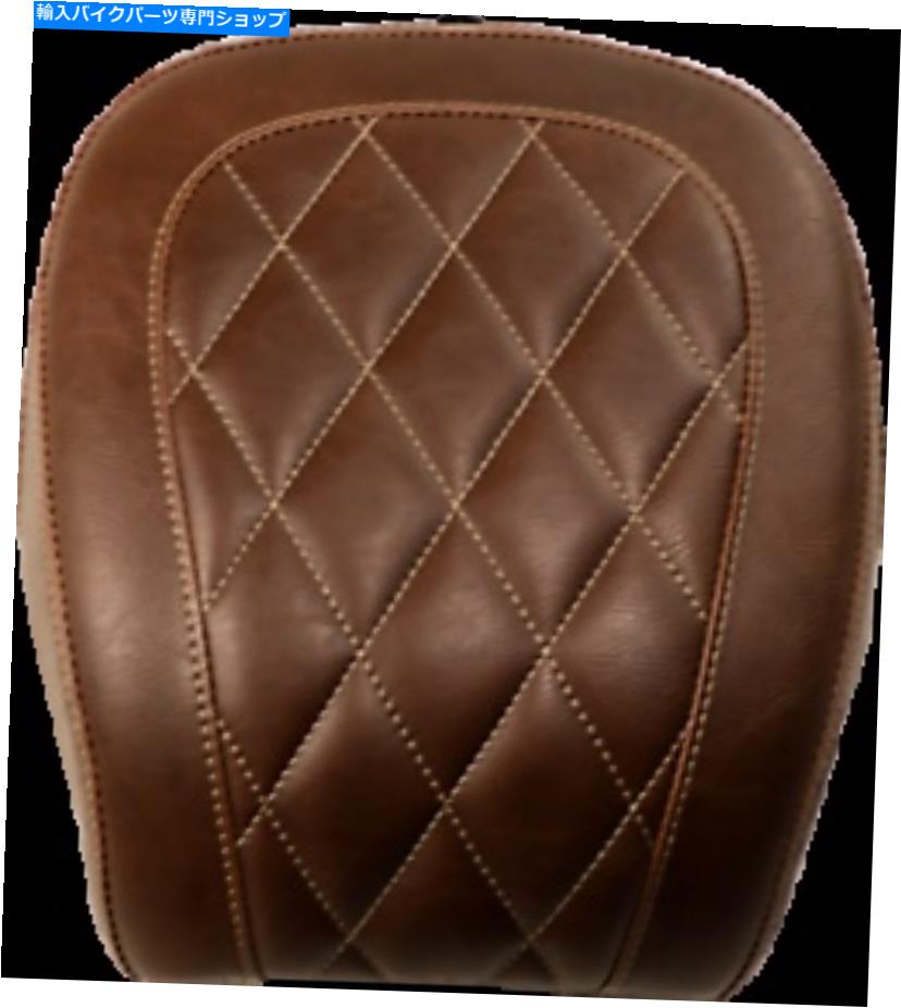 シート マスタングワイドトリッパーブラウンダイヤモンドシートリア - ピリオンパッド83033 Mustang Wide Tripper Brown Diamond Seat Rear - Pillion Pad 83033