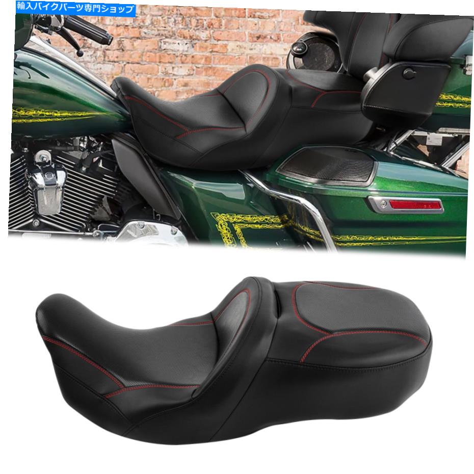 シート ライダードライバーの助手席シートフィットのためのハーレーツーリングTriord Electra Glide 09-21 Rider Driver Passenger Seat Fit For Harley Touring Tri Road Electra Glide 09-21