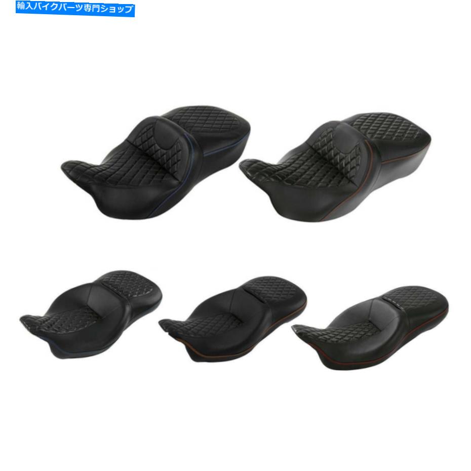 シート ハーレーロードエレクトラストリートグライド2009-2021 19 20のための運転席旅客シートフィット Driver Passenger Seat Fit For Harley Road Electra Street Glide 2009-2021 19 20