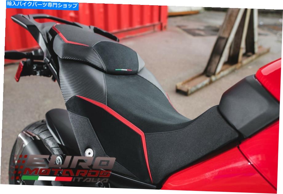 シート Luimoto Veloce Suede / TECグリップシートカバーDucati Multistrada 950 2017-21 Luimoto Veloce Suede/Tec-Grip Seat Covers Set For Ducati Multistrada 950 2017-21