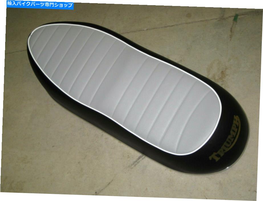シート 新しいシート勝利ユニット650 T110グレートップフィット1967 1968 82-7776 New Seat Triumph unit 650 T110 Grey Top fits 1967 1968 82-7776