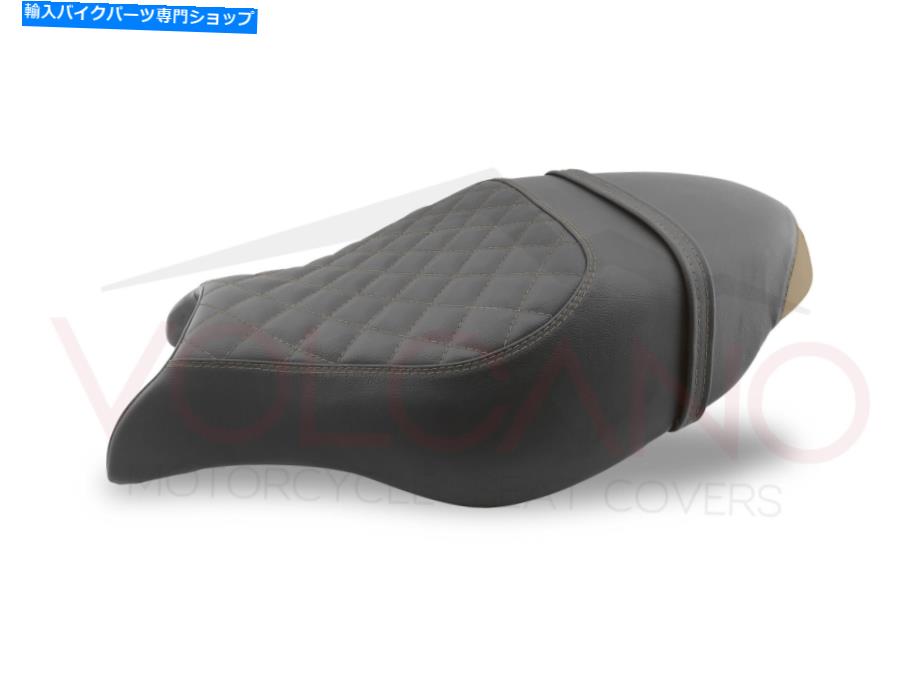 シート DUCATI SPORTCLASSIC GT 1000 2006-2012火山シートカバーベージュシームアンチスリップ Ducati Sportclassic Gt 1000 2006-2012 Volcano Seat cover Beige Seams Anti Slip