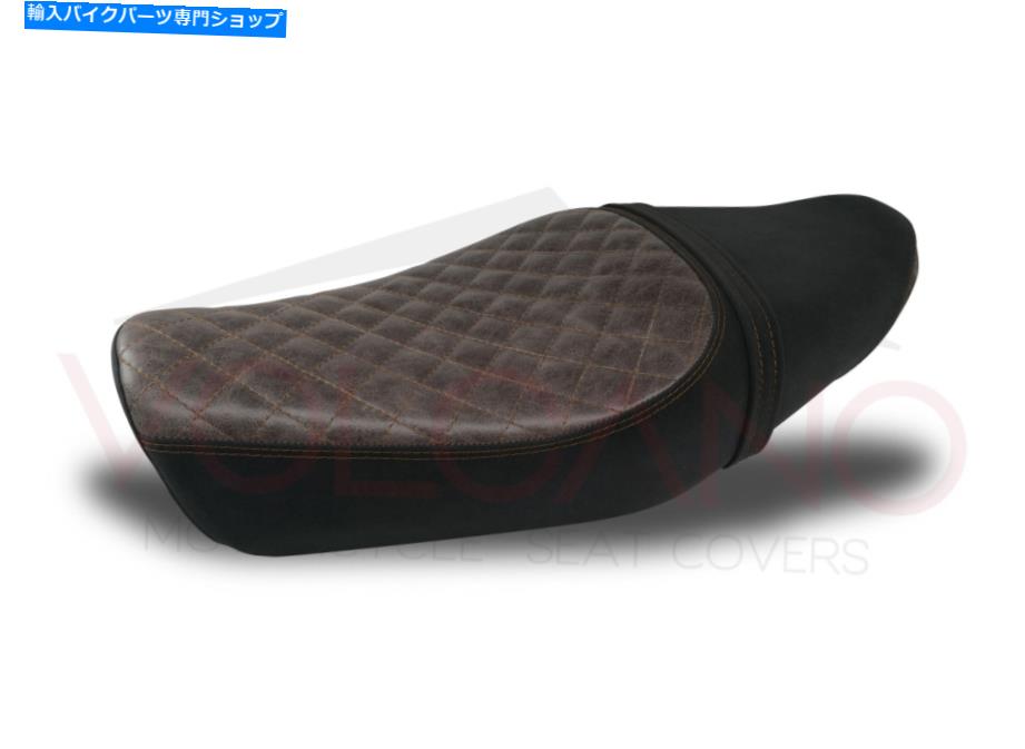 シート Fit Yamaha XSR 700 2016-2020火山デザインシートカバーブラウンY042B93アンチスリップ Fit Yamaha Xsr 700 2016-2020 Volcano Design Seat Cover Brown Y042B93 Anti Slip