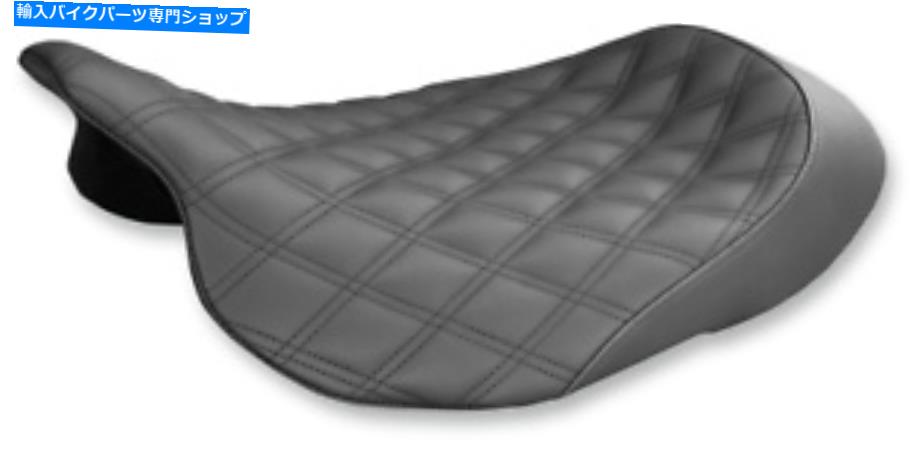 シート 2008-2021ハーレーダビッドソンFLHのためのSaddlemen Renegade LSソロシートブラック Saddlemen Renegade LS Solo Seat Black for 2008-2021 Harley Davidson FLH