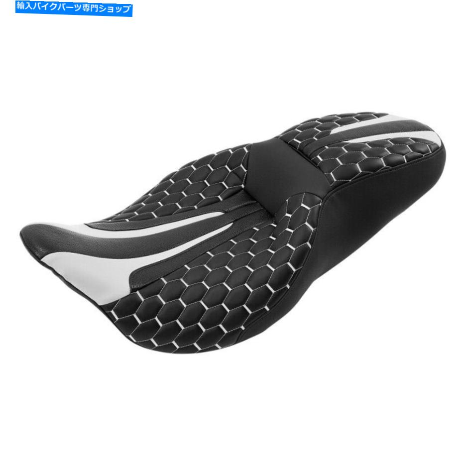 シート ハーレーツーリングストリートロードグライド2009-2021のためのドライバー＆旅客シートフィット Driver & Passenger Seat Fit For Harley Touring Street Road Glide 2009-2021 2010