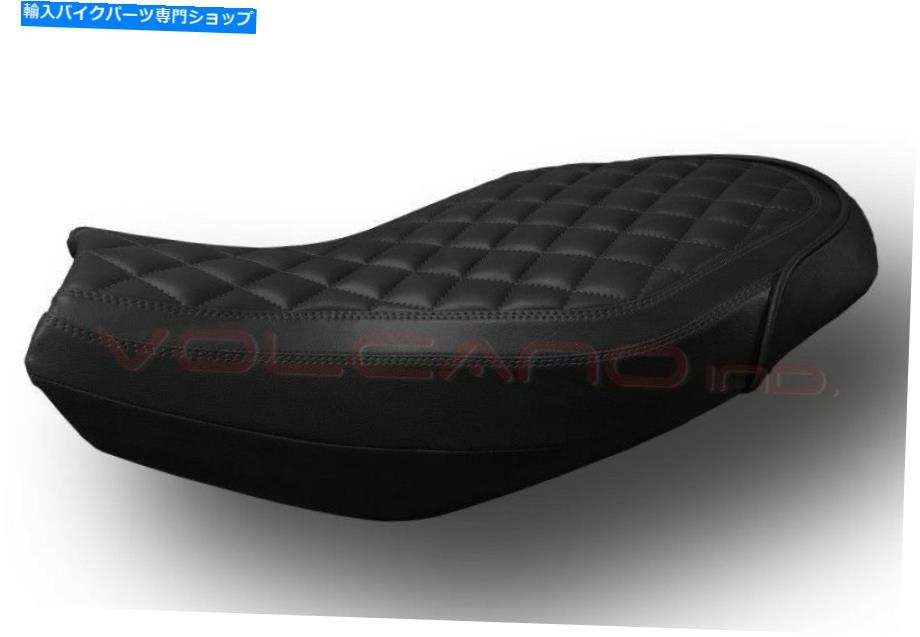 シート DUCATI SCRAMBLER 800 2015-2018火山シートカバーアンチスリップレザーレットブラックS Ducati Scrambler 800 2015-2018 Volcano Seat cover Anti slip Leatherette Black S