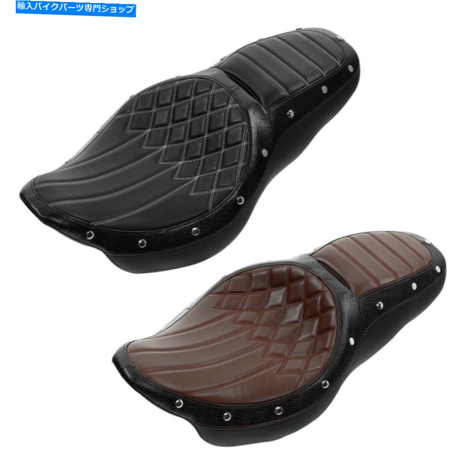 シート ハーレーツーリングロードエレクトラストリートグライド09-20のための運転席旅客座席フィット Driver Passenger Seat Fit For Harley Touring Road Electra Street Glide 09-20