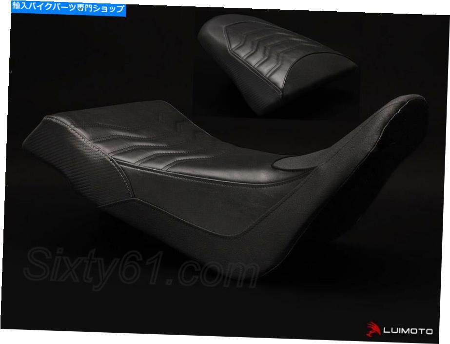 シート ホンダアフリカツインシートカバー2016 2017ブラックフロントリアルイモト Honda Africa Twin Seat Covers 2016 2017 Black Front Rear Luimoto