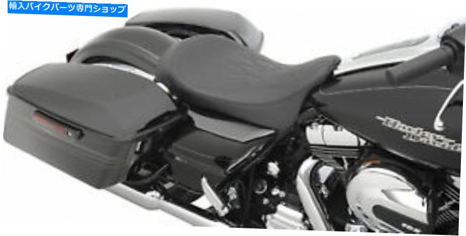シート ドラッグスペシャリーロープロフィールフレームステッチブラックソロシートハーリーツーリング08-15 Drag Specialties Low Profile Flame Stitch Black Solo Seat Harley Touring 08-15