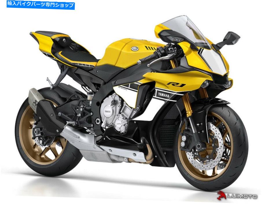 シート ヤマハR1 2015-2020記念ライダー＆助手席カバールイモト YAMAHA R1 2015-2020 ANNIVERSARY RIDER & PASSENGER SEAT COVERS LUIMOTO