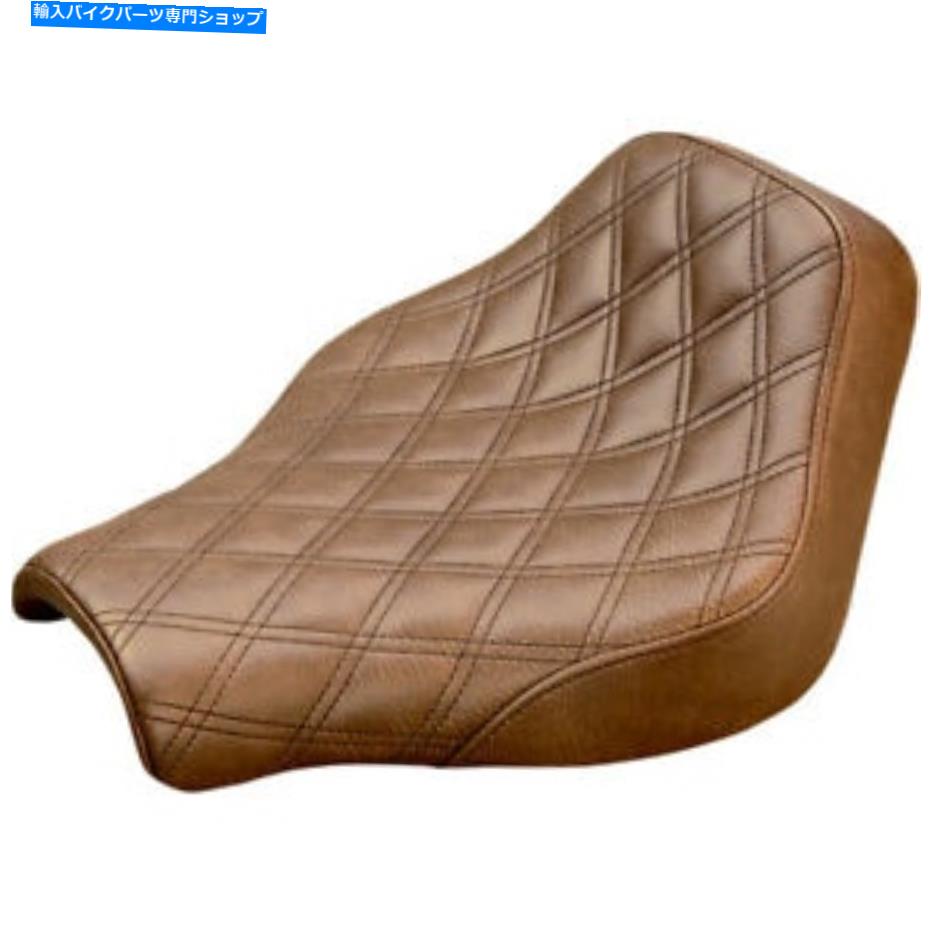 シート Saddlemen Renegadeソロサート - 格子ステッチ（ブラウン）818-30-002BLS Saddlemen Renegade Solo Seat - Lattice Stitched (Brown) 818-30-002BLS