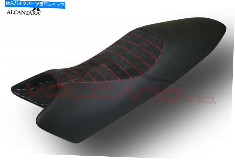 シート DUCATI MONSTER 1994-2007火山デザインシートカバーアンチスリップレザー＆アルカンタララ Ducati Monster 1994-2007 Volcano design Seat cover Anti slip leather & Alcantara