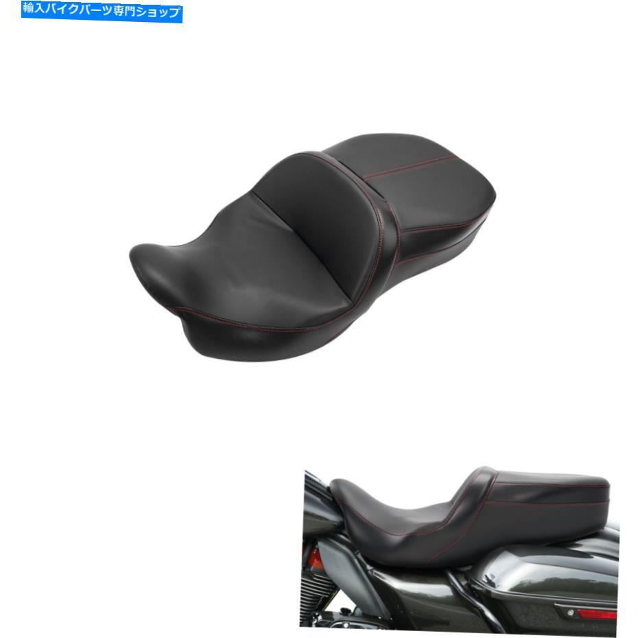 シート 運転席旅客の2つのアップシートフィットCVO Road King Tri Glide09-21 Driver Passenger Two Up Seat Fit For Harley Touring CVO Road King Tri Glide09-21