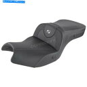 シート サドルメンブラック加熱道路ソファシート - I20-06-185HCT. Saddlemen Black Heated Road Sofa Seat -...