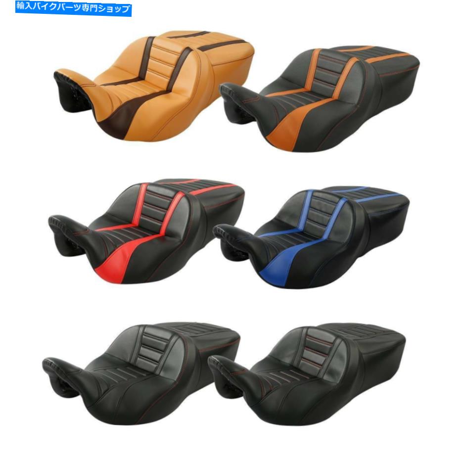 シート ドライバー＆助手席2昇るハーレーツーリングロードストリートグライド2009-2021 Driver & Passenger Seat 2 Up Fit For Harley Touring Road Street Glide 2009-2021