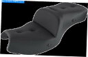 シート サドルメンブラック加熱道路ソファー2アップオートバイシート2020インドのチャレンジャー Saddlemen Black Heated Road Sof...