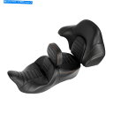 シート ハーレーツーリングのための黒の運転席座席ライダーの背もたれのパッド2014-2020 Black Driver Passenger Seat Rider...