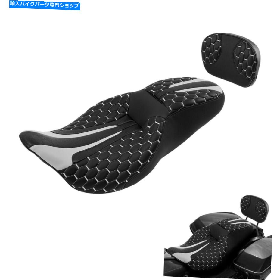シート 運転席旅客座席の背もたれフィットハーレーツーリングロードエレクトラグライド09-21 Driver Passenger Seat Backrest Fit For Harley Touring Road Electra Glide 09-21