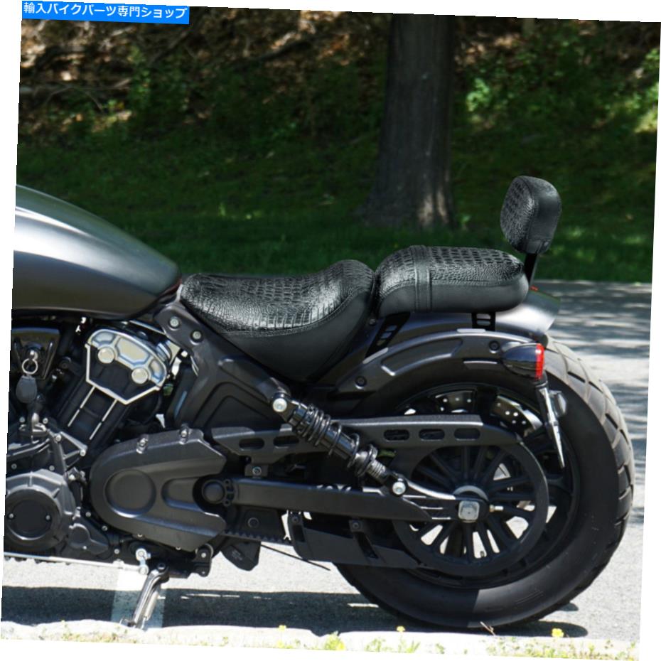 シート インドの2020スカウトボバー60の腹筋のための運転者ライダーの助手席の背もたれフィット Driver Rider Passenger Seat Backrest Fit For Indian 2020 Scout Bobber Sixty ABS