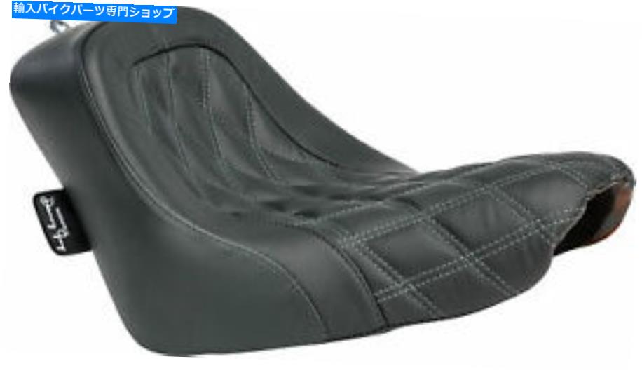 シート 2018-19ハーレーソフトFLHC FLDEのためのダニーグレーダイヤモンド平日のソロシート Danny Gray Diamond Weekday Solo Seat for 2018-19 Harley Softail FLHC FLDE