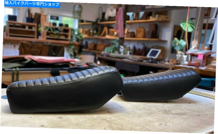 シート ヤマハXT500オートバイシート - イタリアンレザー付きの真新しい習慣 Yamaha XT500 Motorcycle Seat - Brand New Custom Built with Italian Leather