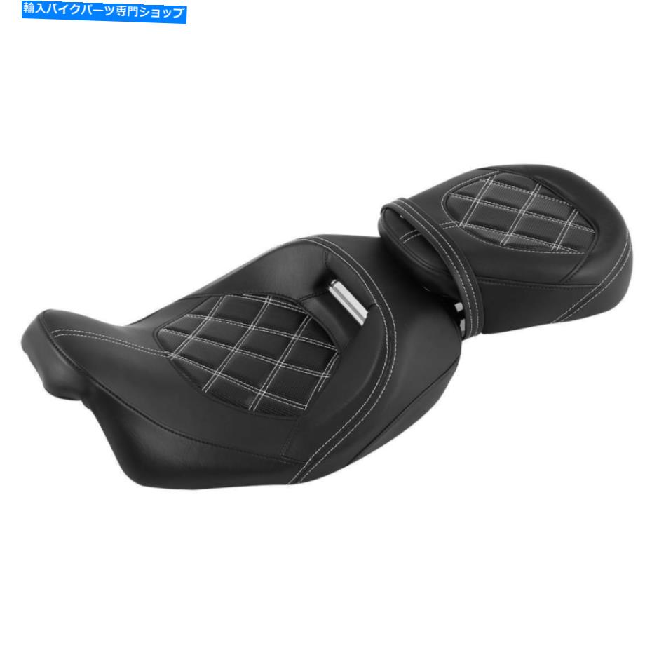 シート ハーレーエレクトラグライドロード2009-2021のための黒の運転席座席フィット Black Driver Passenger Seat Fit For Harley Electra Glide Road King 2009-2021