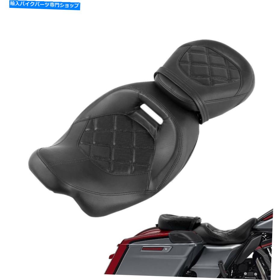 シート 運転席旅客座席のフィットハーレーツーリングロードElectra Glide 2009-2021 2019 Driver Passenger Seat Fit For Harley Touring Road Electra Glide 2009-2021 2019