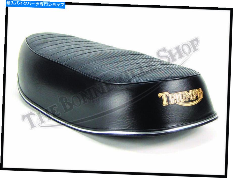 シート Triumph T140 Bonneville Tr7 Tiger 750バスケットウィーブシート1973-77ツインPn＃83-4786W TRIUMPH T140 BONNEVILLE TR7 TIGER 750 BASKETWEAVE SEAT 1973-77 TWIN PN# 83-4786W