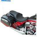 シート ドラッグスペシャリスロープロファイルツーリングシートダブルダイヤモンドシルバーソーラー Drag Specialties Low Profile Touring Seat Double Diamond Silver Solar
