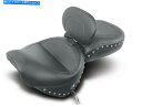 シート マスタング2 PCスタッドドシートWドライバーバックレスト - ヤマハロードスター1600 1700 _79190 Mustang 2 PC studded seat w driver backrest - Yamaha Road Star 1600 1700 _79190